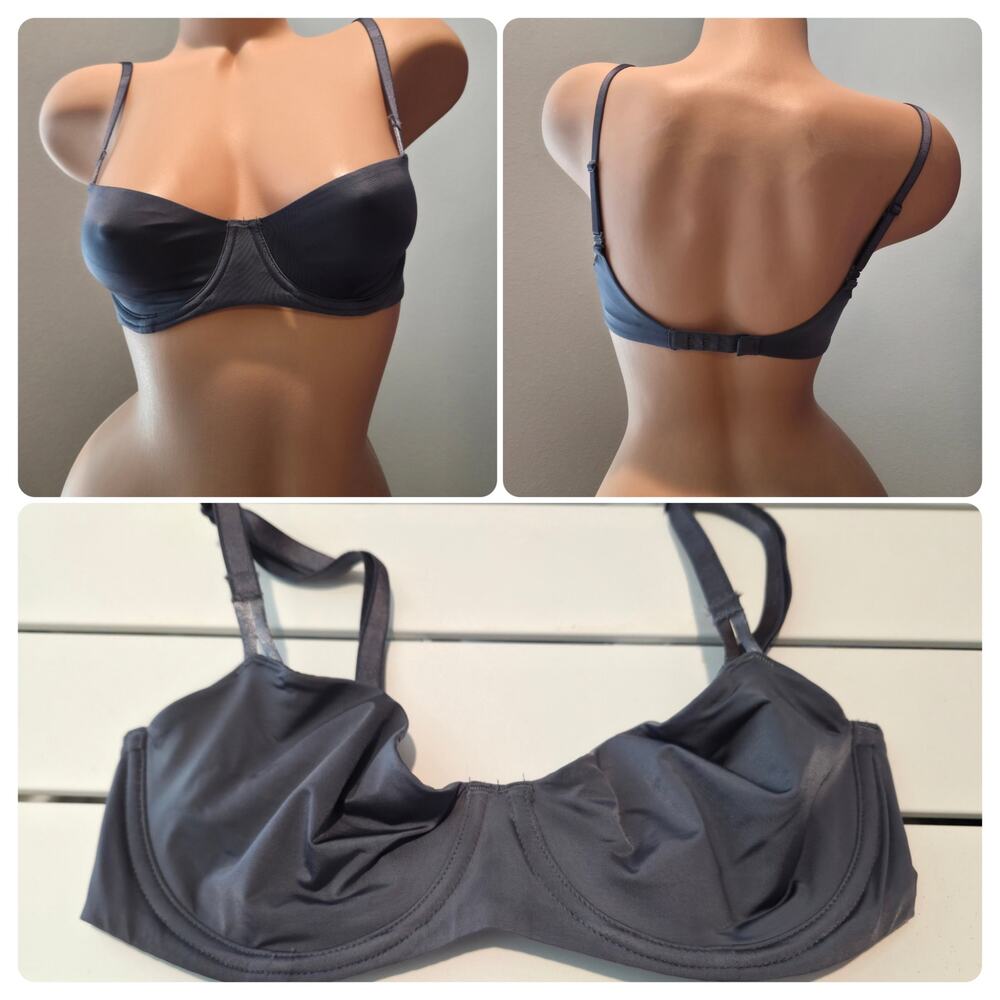 Victoria's Secret Dream Angels Unlined Push Up Bra Convertible Gray 32C